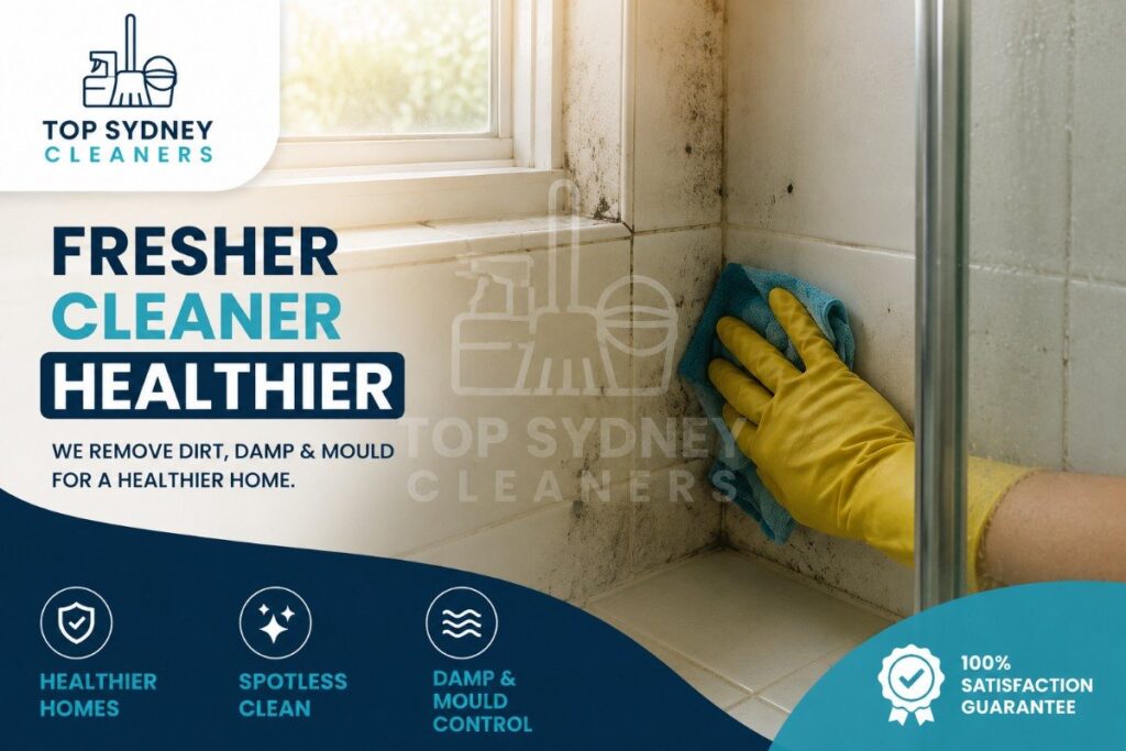 Sydney humidity causing dust and mould buildup in a home bathroom