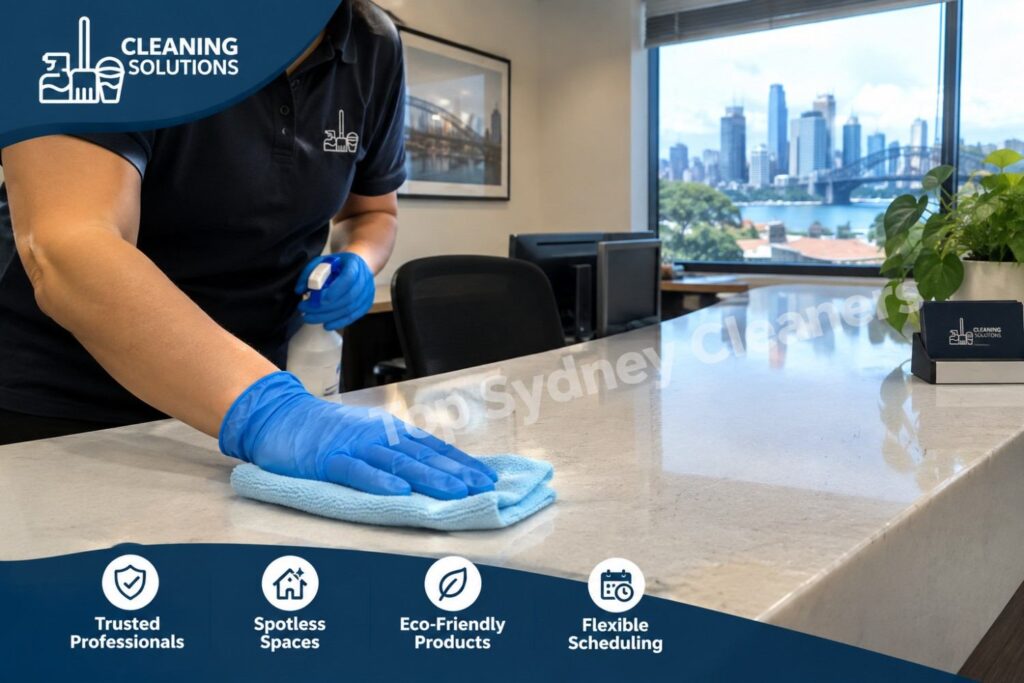 office hygiene reception desk cleaning Sydney