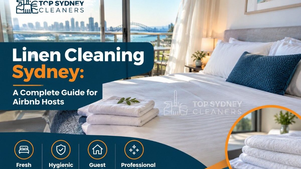 Freshly cleaned linen sheets on a Sydney Airbnb bed after a turnover clean