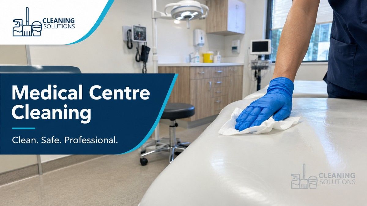 Cleaner doing medical centre cleaning, service by Top Sydney Cleaners