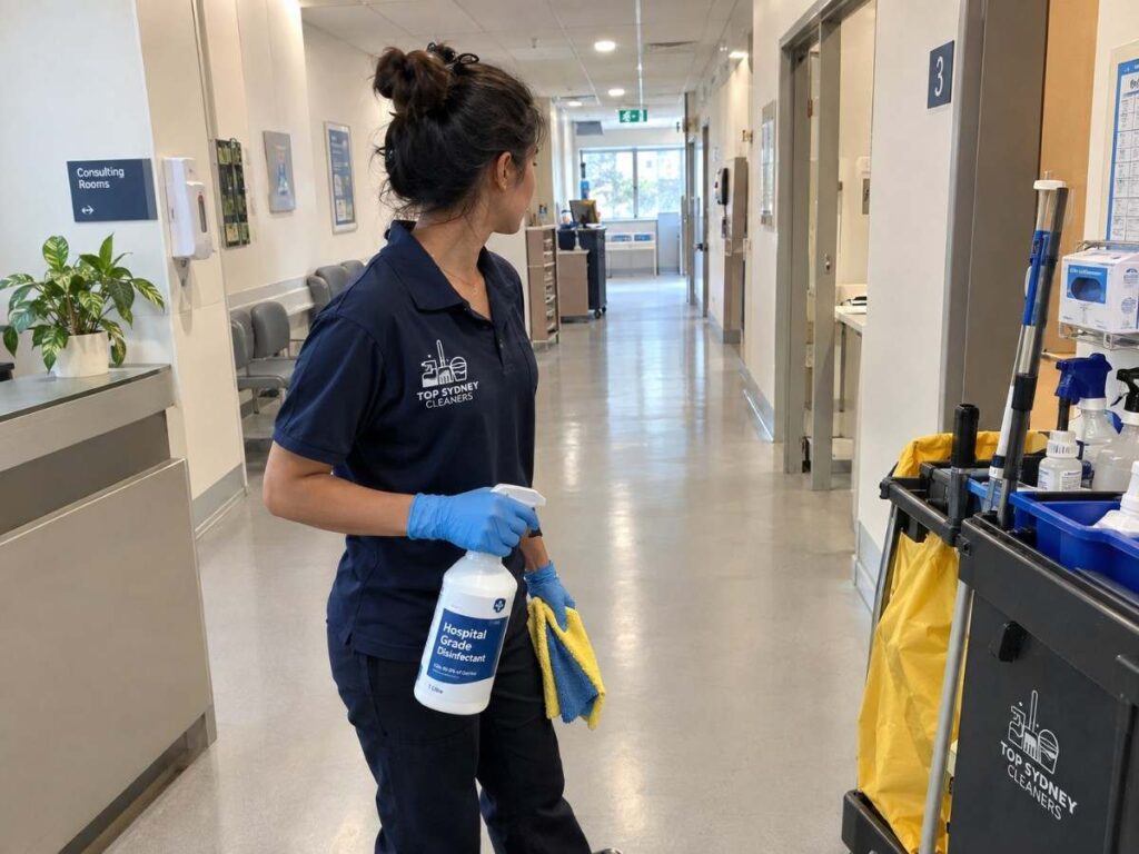 Hospital grade cleaning equipment used in Sydney medical centres