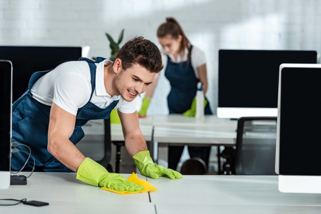 The Top Sydney Cleaners team cleaning a commercial facility