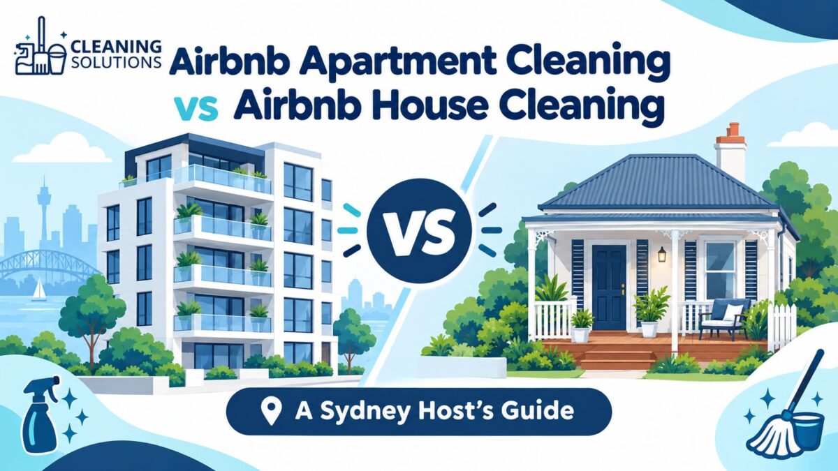 Airbnb apartment cleaning vs airbnb house cleaning host guide for Sydney